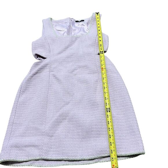 7 FOR ALL MANKIND Lilac Tweed Cut-Out Midi Dress Size M - Picture 7 of 10